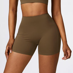 Wide Waistband Slim Fit Sports Shorts - 808Lush