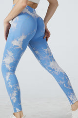 Tie-Dye High Waist Active Pants - 808Lush