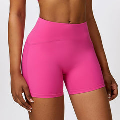 Wide Waistband Slim Fit Sports Shorts - 808Lush