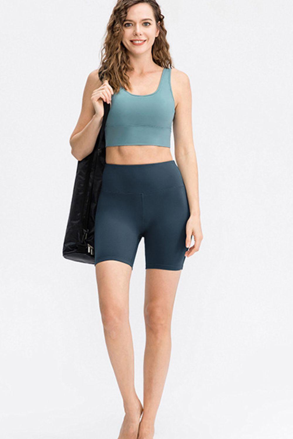 Wide Waistband Sports Shorts - 808Lush