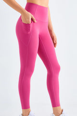 Highly Stretchy Elastic Waistband Pocket Yoga Leggings - 808Lush