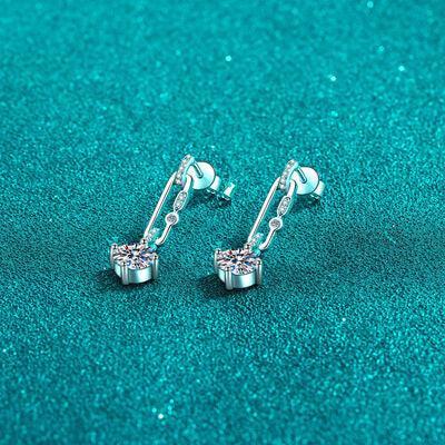 2 Carat Moissanite 925 Sterling Silver Earrings - 808Lush