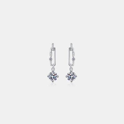 2 Carat Moissanite 925 Sterling Silver Earrings - 808Lush