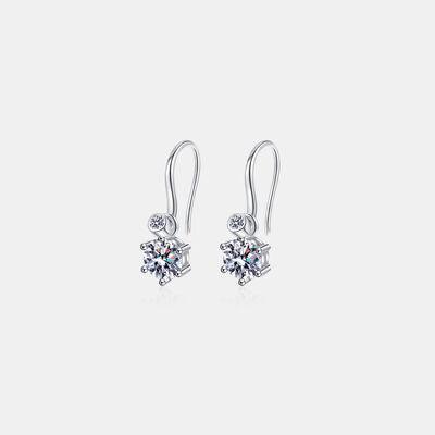 2 Carat Moissanite 925 Sterling Silver Earrings - 808Lush