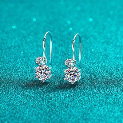 2 Carat Moissanite 925 Sterling Silver Earrings - 808Lush