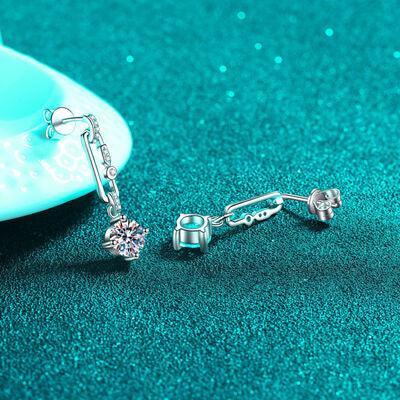 2 Carat Moissanite 925 Sterling Silver Earrings - 808Lush