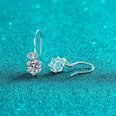 2 Carat Moissanite 925 Sterling Silver Earrings - 808Lush