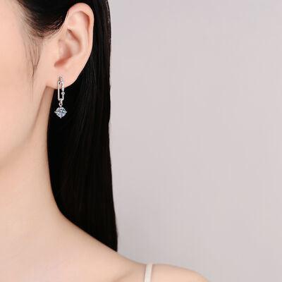 2 Carat Moissanite 925 Sterling Silver Earrings - 808Lush