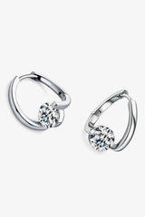 2 Carat Moissanite 925 Sterling Silver Heart Earrings - 808Lush