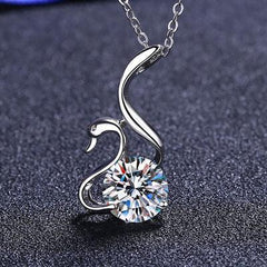 2 Carat Moissanite 925 Sterling Silver Necklace - 808Lush