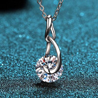 2 Carat Moissanite 925 Sterling Silver Necklace - 808Lush