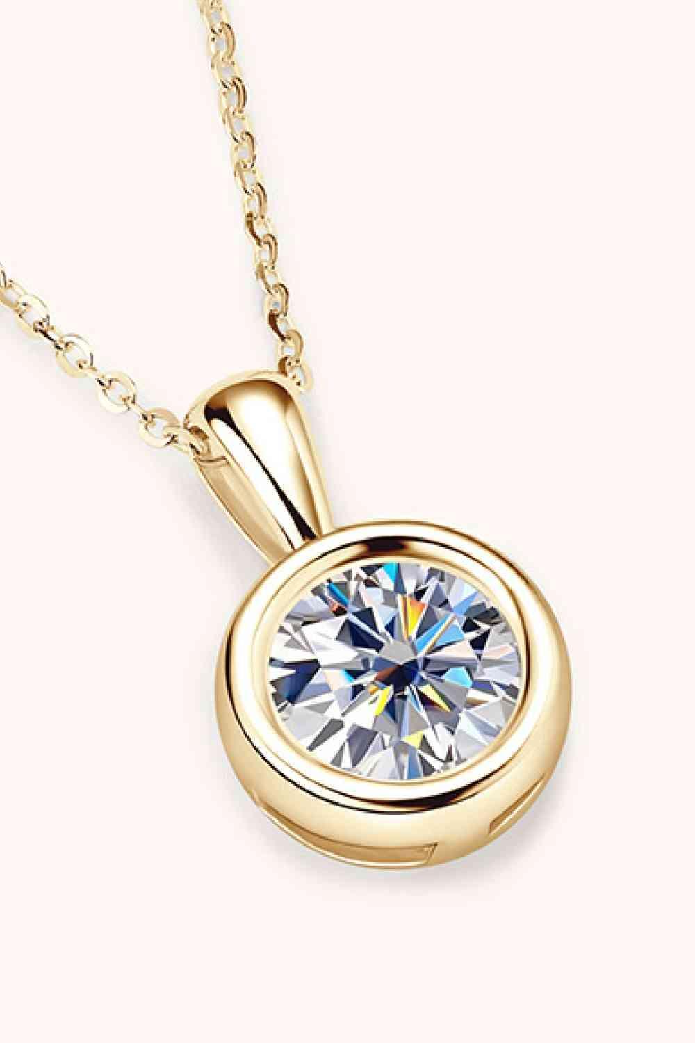 2 Carat Moissanite 925 Sterling Silver Necklace - 808Lush