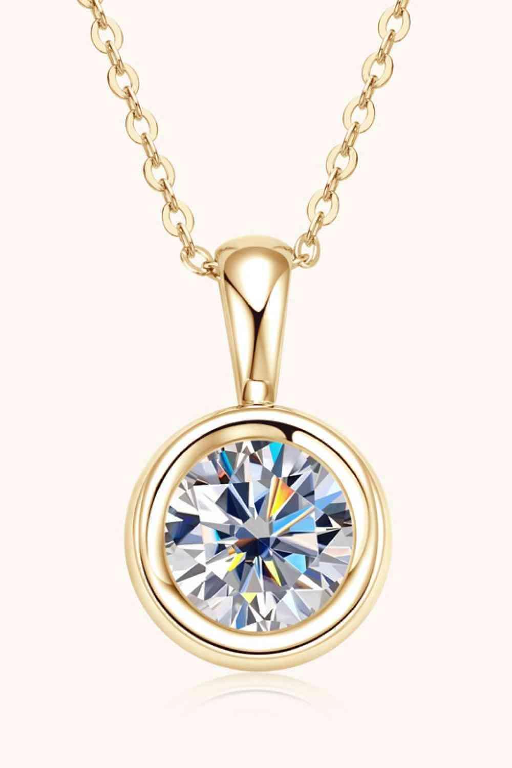 2 Carat Moissanite 925 Sterling Silver Necklace - 808Lush