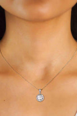 2 Carat Moissanite 925 Sterling Silver Necklace - 808Lush