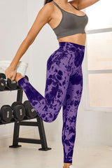 Tie-Dye High Waist Active Leggings - 808Lush