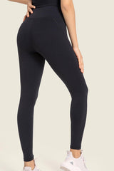 Seamless High-Rise Wide Waistband Yoga Leggings - 808Lush