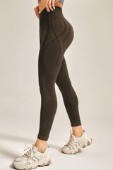 Wide Waistband Long Active Pants - 808Lush