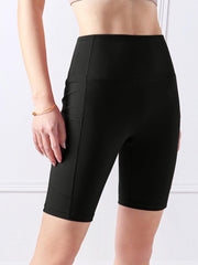 Pocketed High Waist Active Shorts - 808Lush