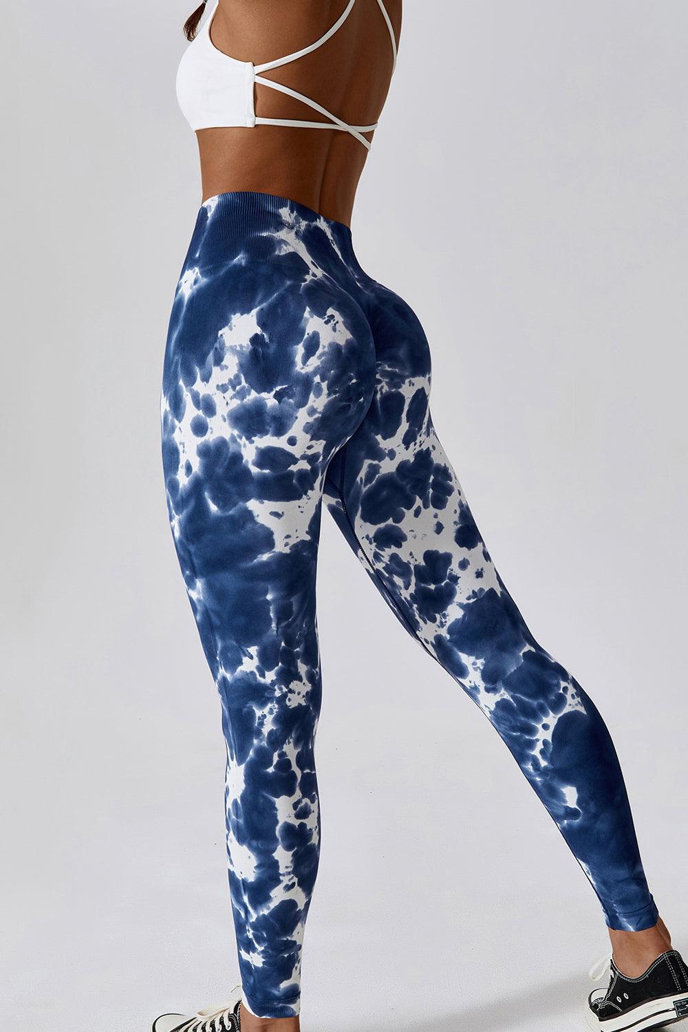 High Waist Tie-Dye Long Sports Pants - 808Lush