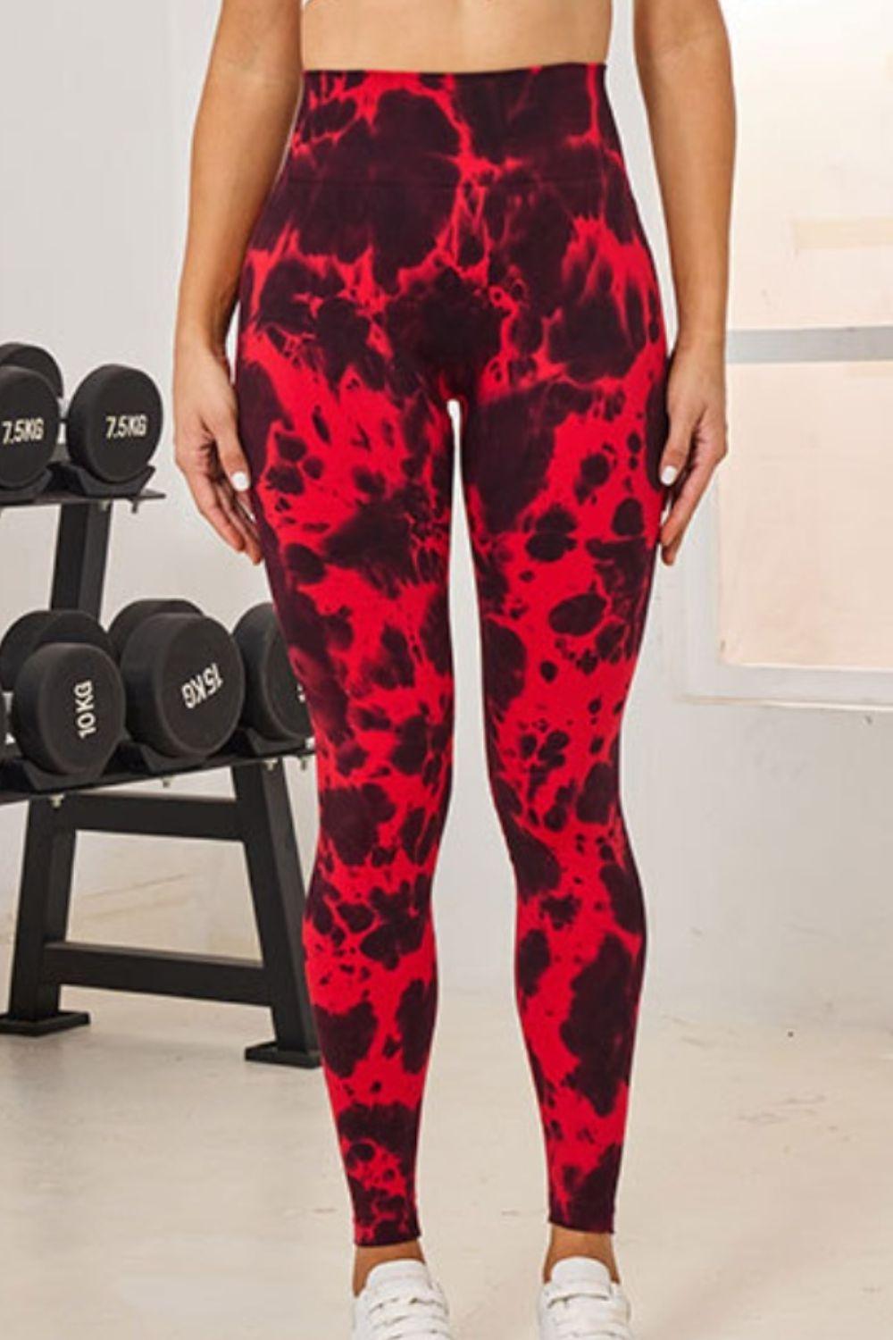 Tie-Dye High Waist Active Leggings - 808Lush