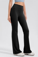 High Waist Straight Active Pants - 808Lush