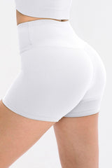 Slim Fit Wide Waistband Sports Shorts - 808Lush