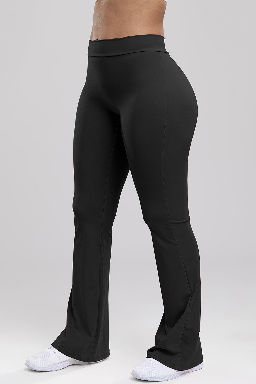 Ruched High Waist Bootcut Active Pants - 808Lush