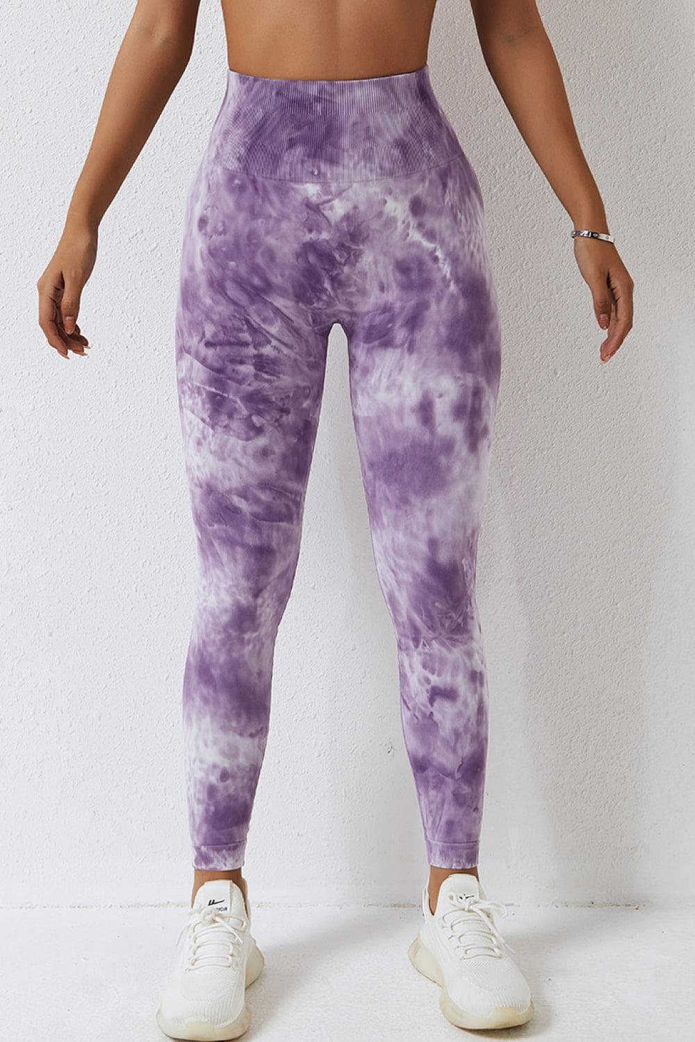 High Waist Tie-Dye Long Sports Pants - 808Lush