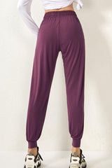 Drawstring High Waist Active Pants - 808Lush