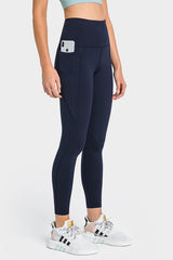 High Waist Ankle-Length Yoga Leggings with Pockets - 808Lush