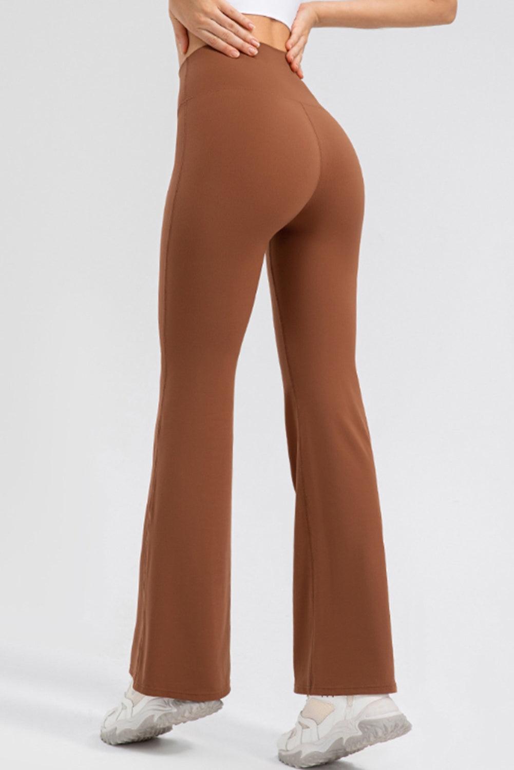 High Waist Straight Active Pants - 808Lush