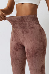 High Waist Tie-Dye Long Sports Pants - 808Lush