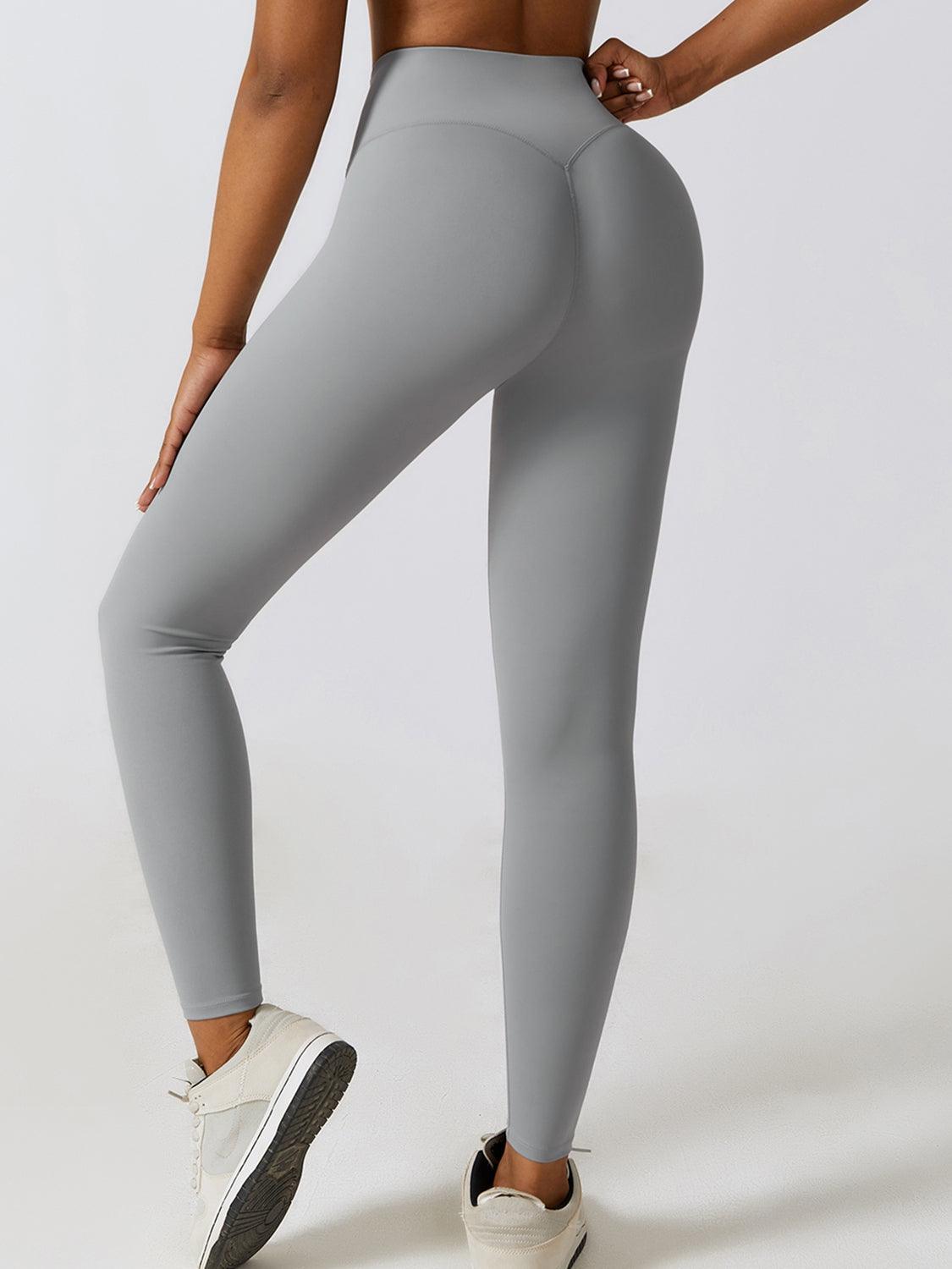 Wide Waistband High Waist Sports Pants - 808Lush