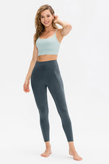 Slim Fit Long Active Leggings with Pockets - 808Lush