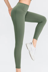 Wide Waistband Slim Fit Long Sports Pants - 808Lush