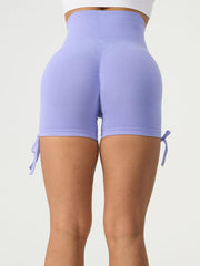 Drawstring High Waist Active Shorts - 808Lush