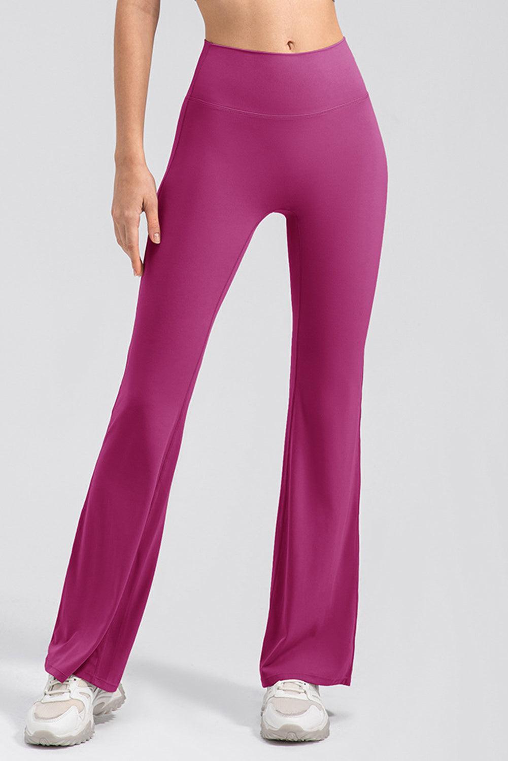 High Waist Straight Active Pants - 808Lush