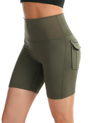 Pocketed High Waist Active Shorts - 808Lush