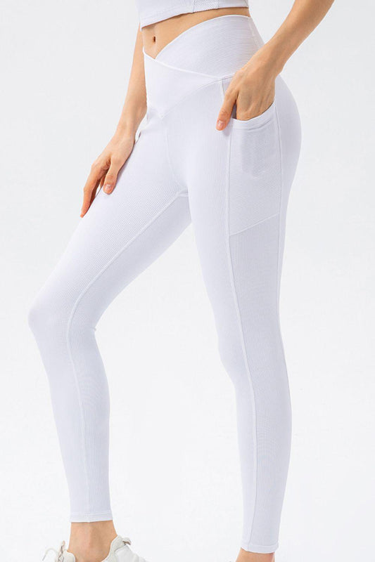 V Shape Waistband Slim Fit Long Sports Pants - 808Lush