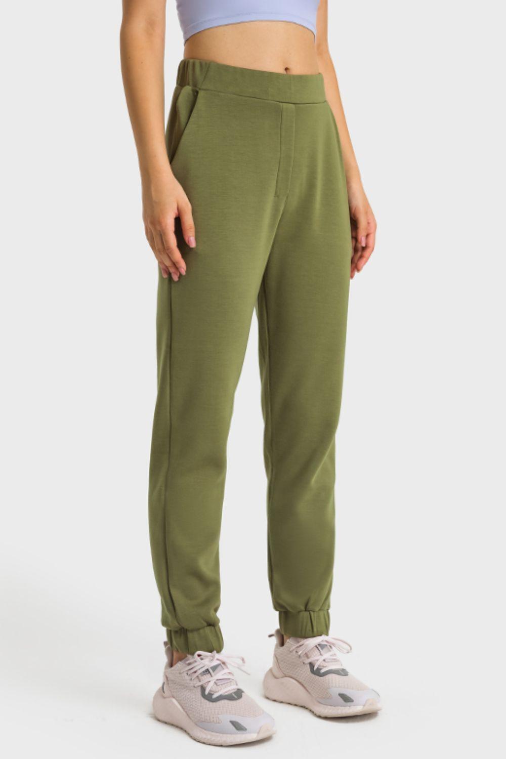 Pull-On Joggers with Side Pockets - 808Lush