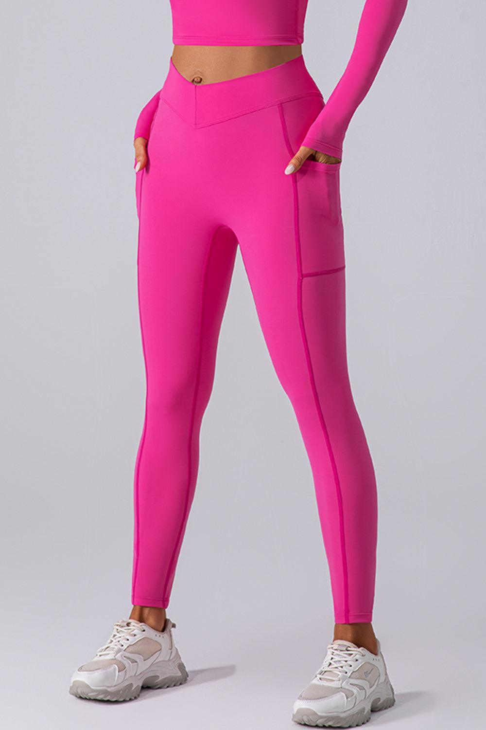 High Waist Active Leggings with Pockets - 808Lush