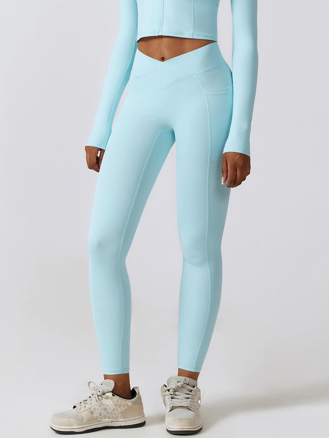 Wide Waistband Active Leggings - 808Lush