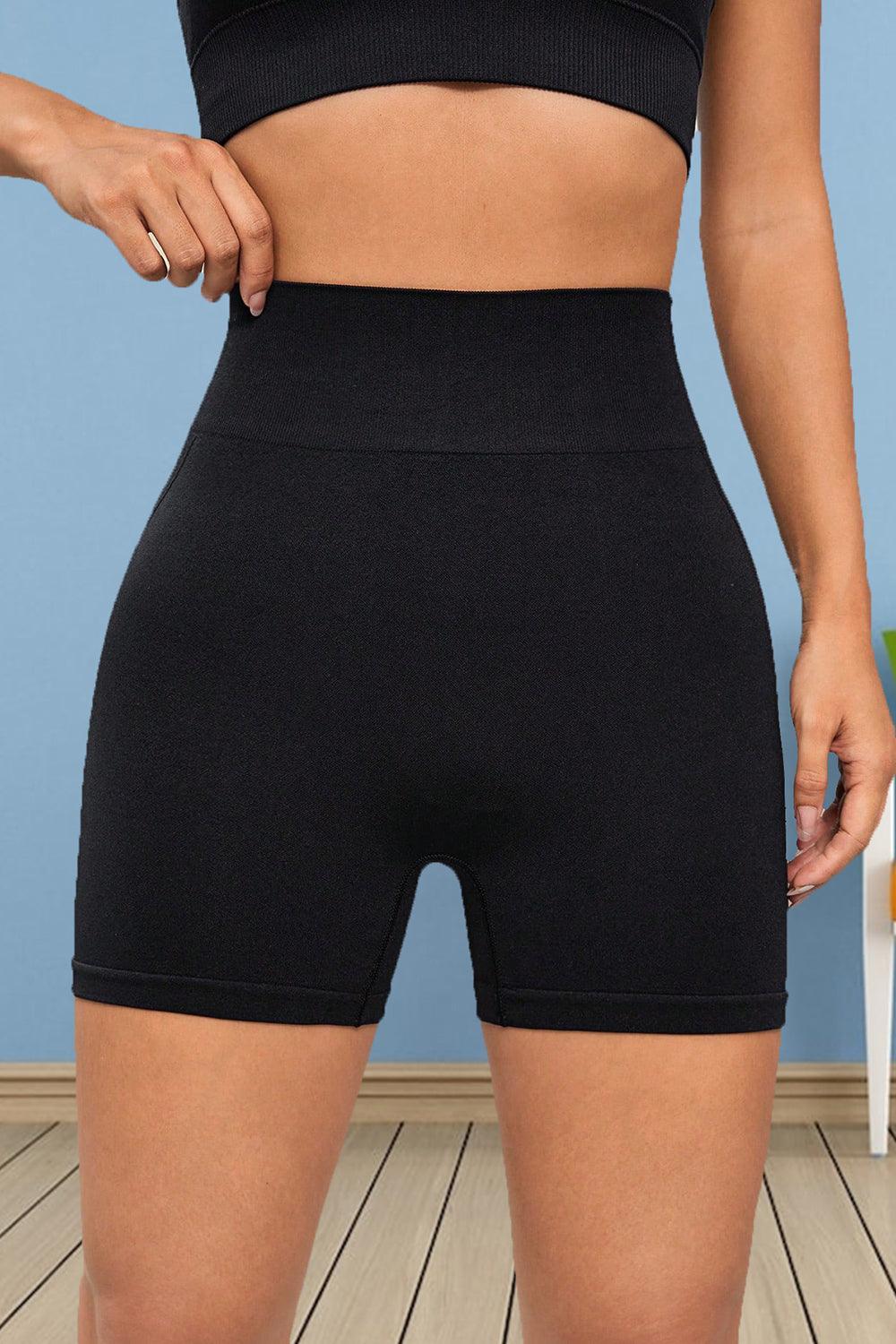 Wide Waistband Sports Shorts - 808Lush