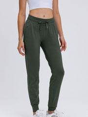 Double Take Tied Joggers with Pockets - 808Lush