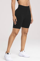 Wide Waistband High Waist Active Shorts - 808Lush