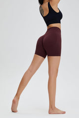 Wide Waistband Sports Biker Shorts - 808Lush