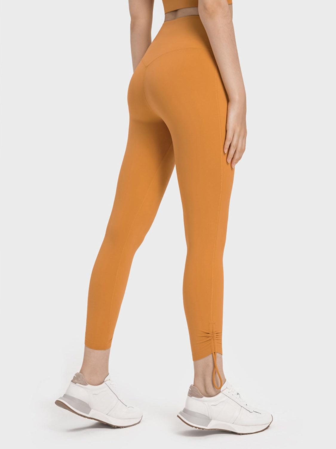 Drawstring High Waist Active Pants - 808Lush