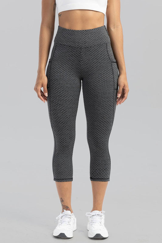 Contrast Stitching High Waist Active Pants - 808Lush