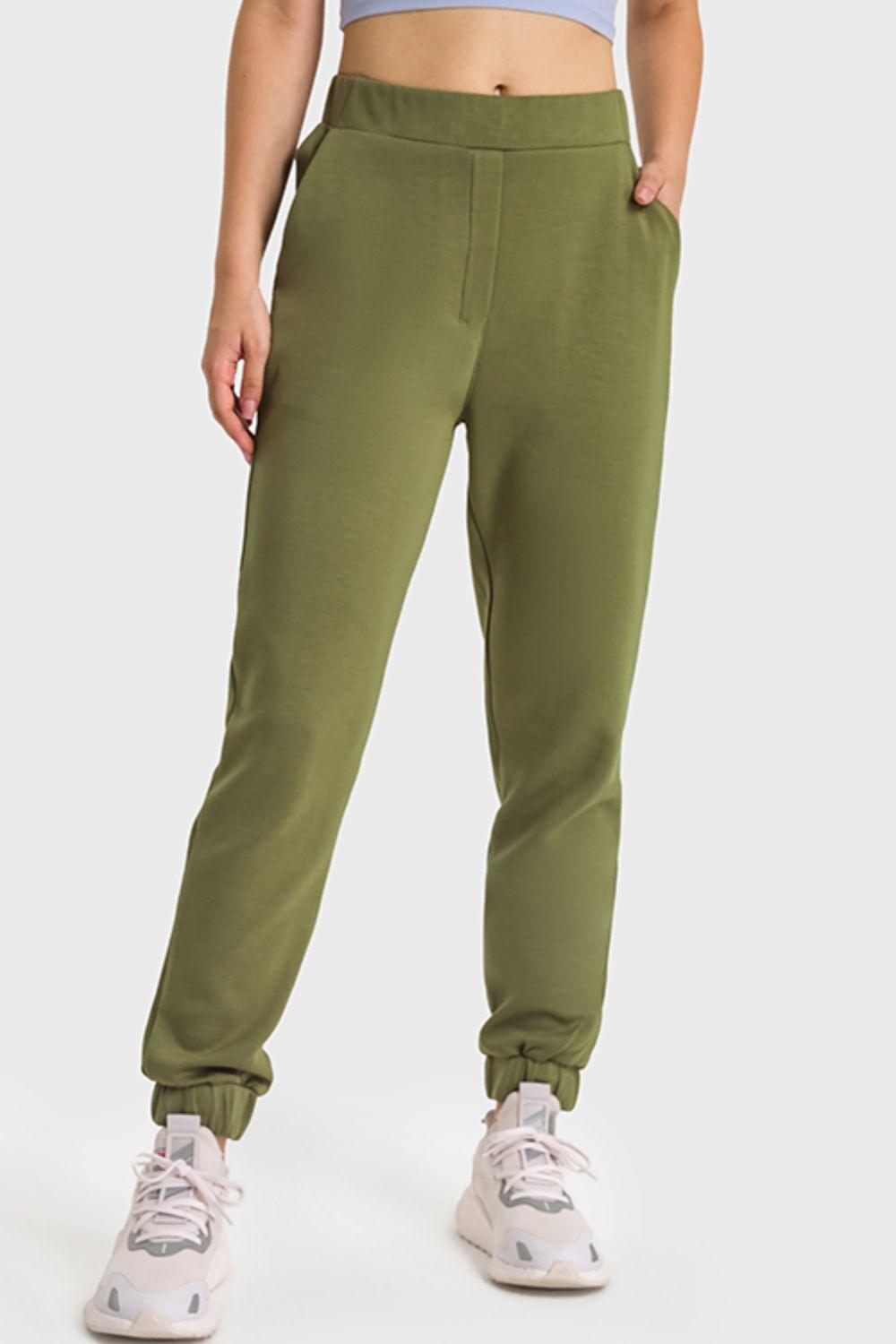 Pull-On Joggers with Side Pockets - 808Lush