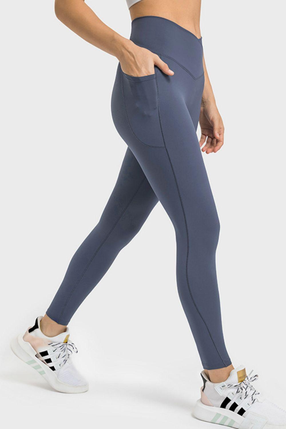 V-Waist Yoga Leggings with Pockets - 808Lush